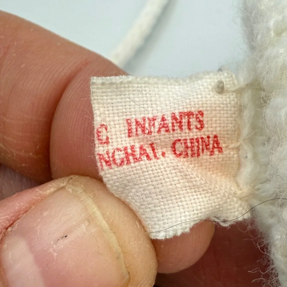 Vtg Baby‎ Mittens with String | Panda, Balloon, Parachute | 1980s 100% Acrylic
